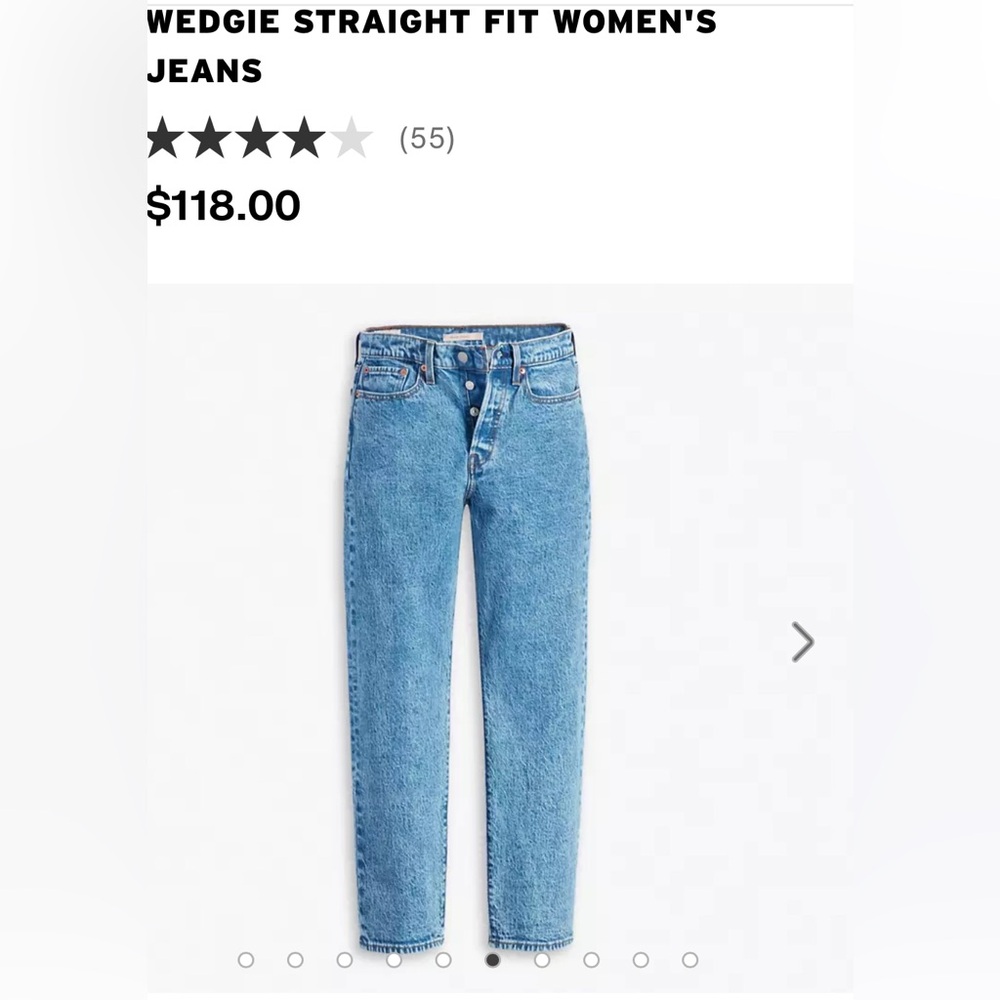 Levi’s Wedgie woman’s straight fit jeans size 27